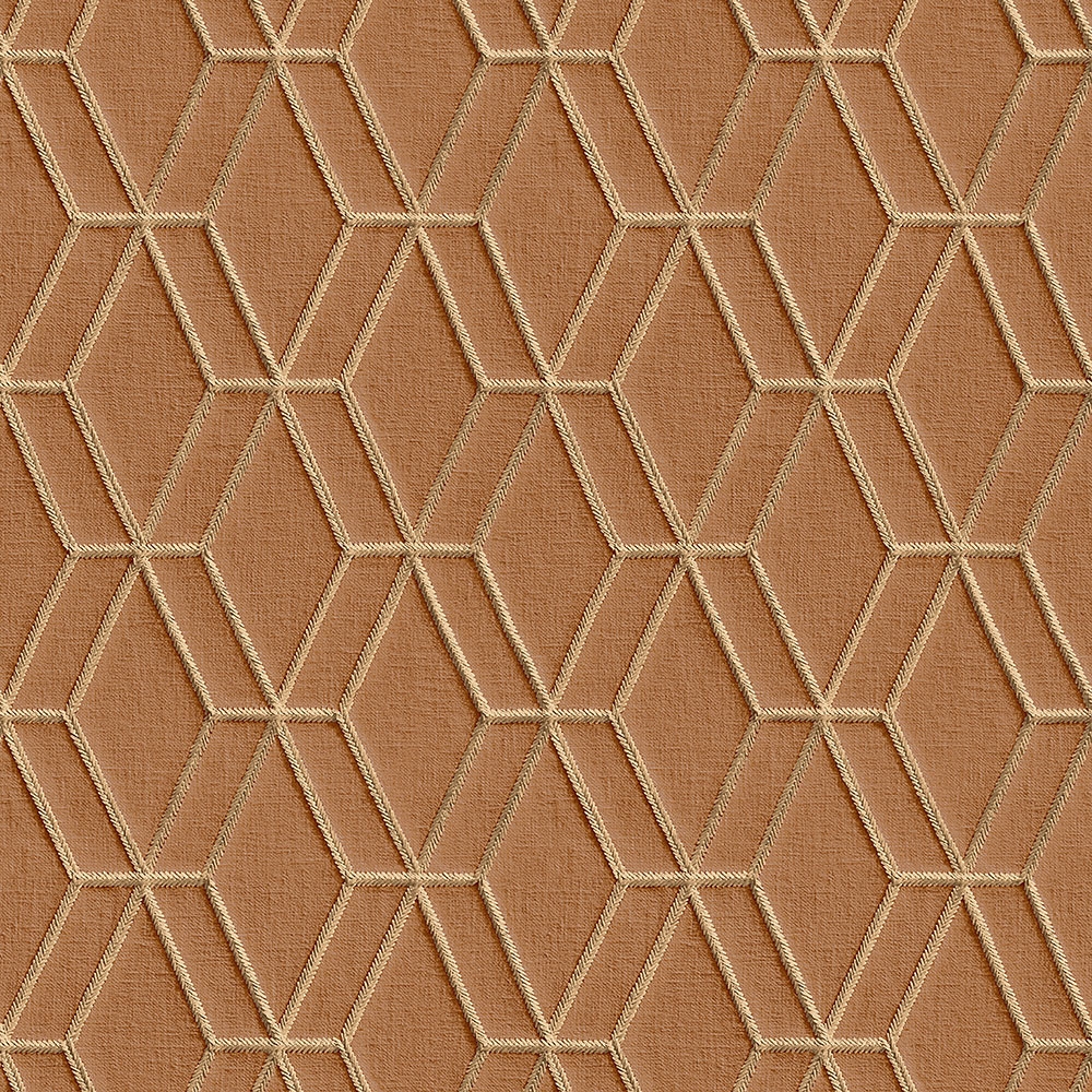 Non-woven geometric wallpaper with a vinyl surface DE120065, Wallstitch, Design ID