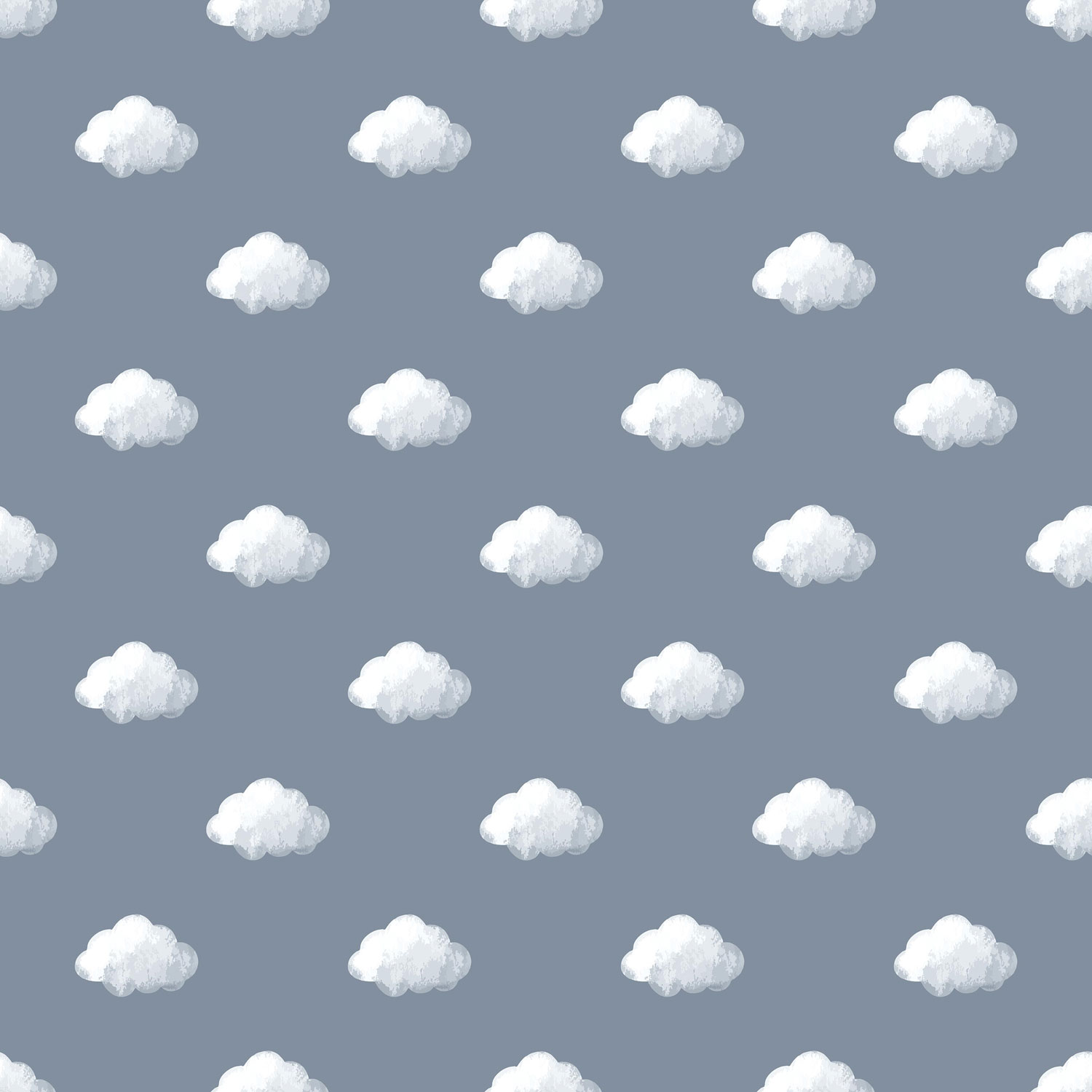 Blaue Kindertapete mit Wolken, 14833, Happy, Parato