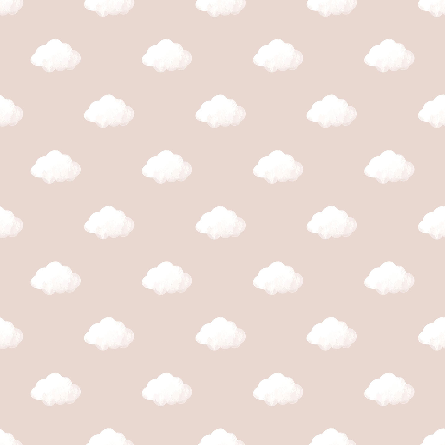 Rosa Kindertapete mit Wolken, 14834, Happy, Parato
