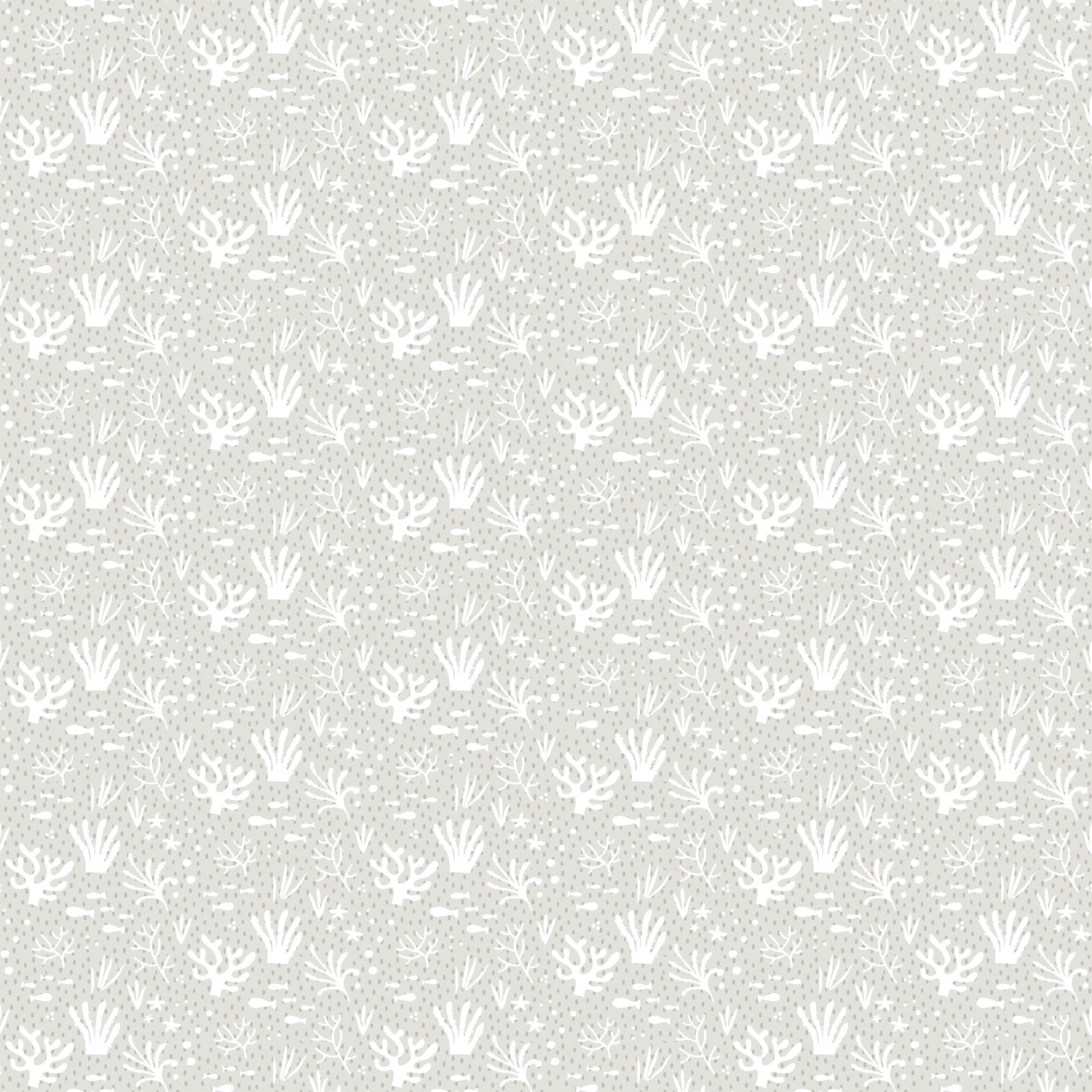 Graue Kindertapete, Wasserpflanzen und Fische, 14853, Happy, Parato