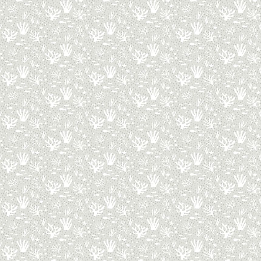 Graue Kindertapete, Wasserpflanzen und Fische, 14853, Happy, Parato