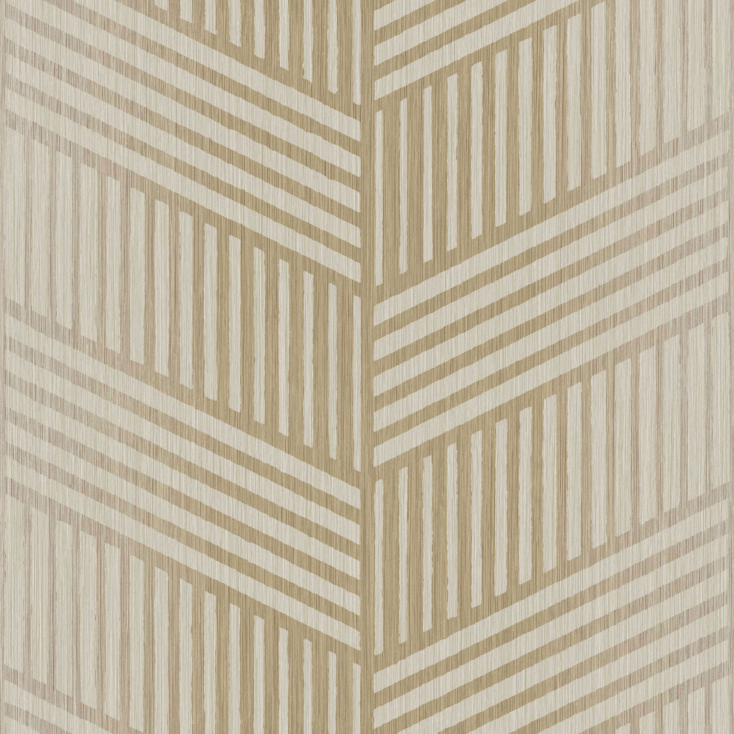 Goldbeige Vliestapete, geometrisches Muster, 24482, Textum, Cristiana Masi by Parato
