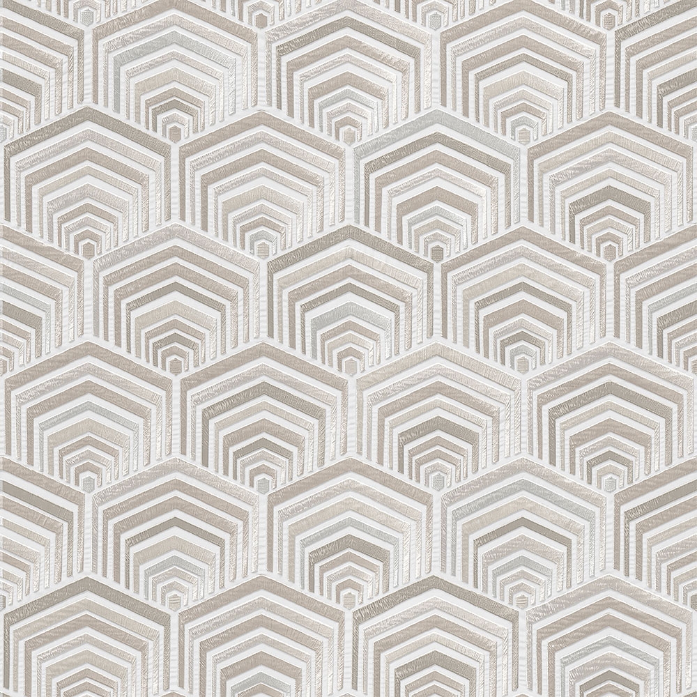 Non-woven geometric wallpaper with a vinyl surface DE120041, Wallstitch, Design ID