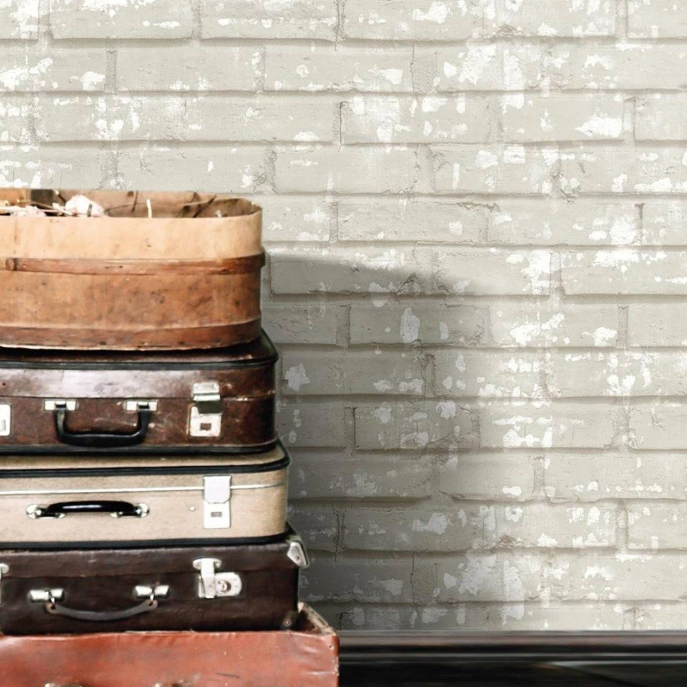 Graue Vliestapete, Ziegelsteine, Ziegelwand, 16660, Friends & Coffee, Cristiana Masi by Parato