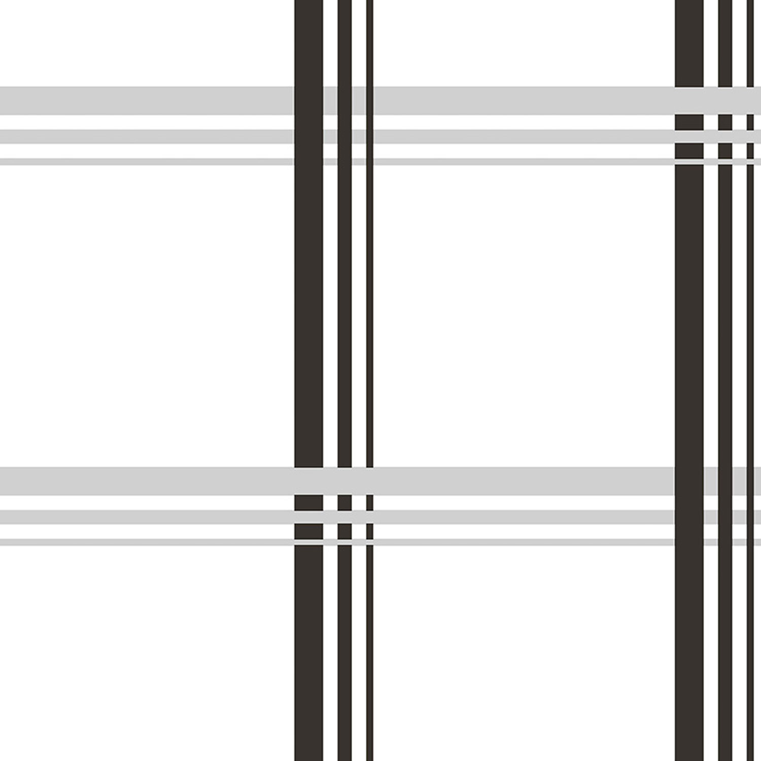 Grau-schwarze Vliestapete, kariert, 16663, Friends & Coffee, Cristiana Masi by Parato