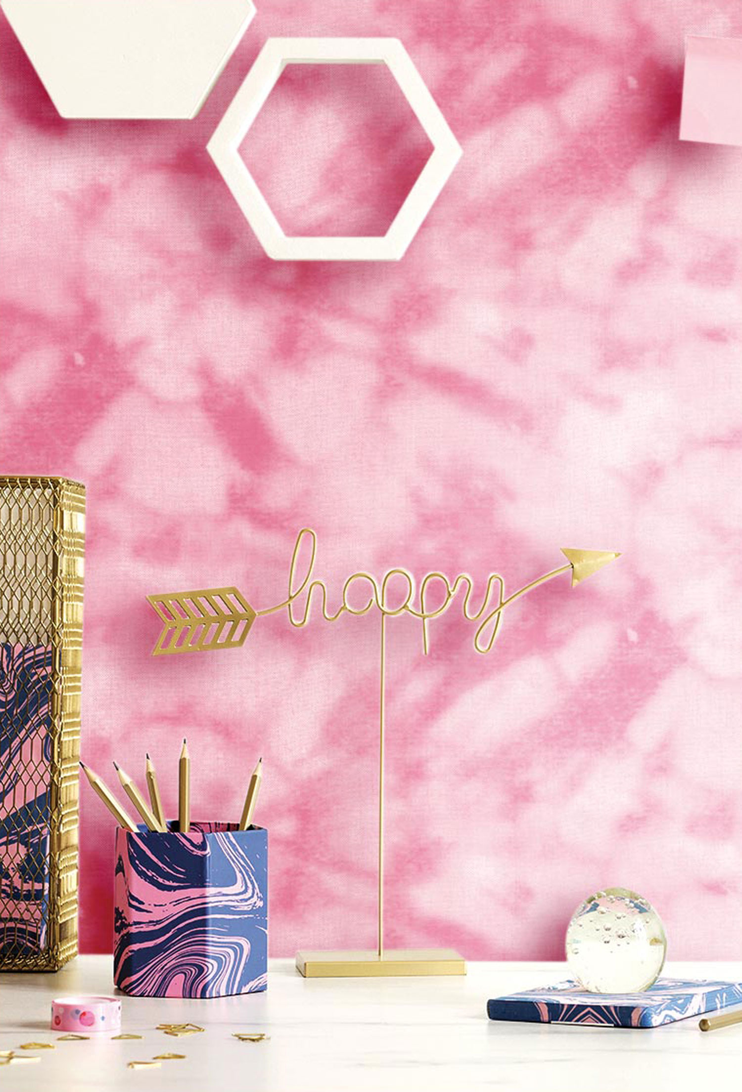 Rosa Vliestapete, Batik, 16677, Friends & Coffee, Cristiana Masi by Parato