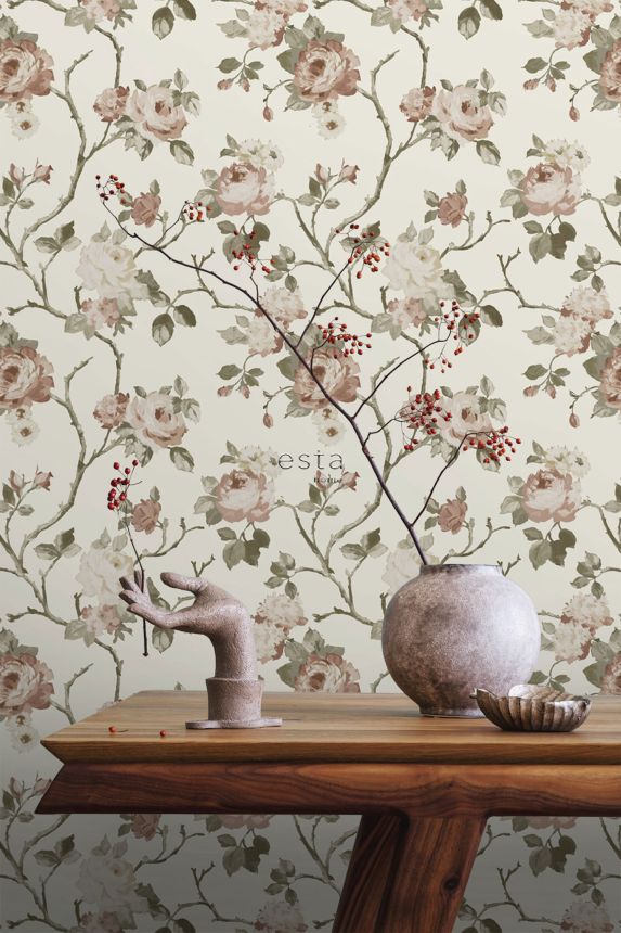 Florale Vliestapete, 139406, Vintage Flowers, Esta Home