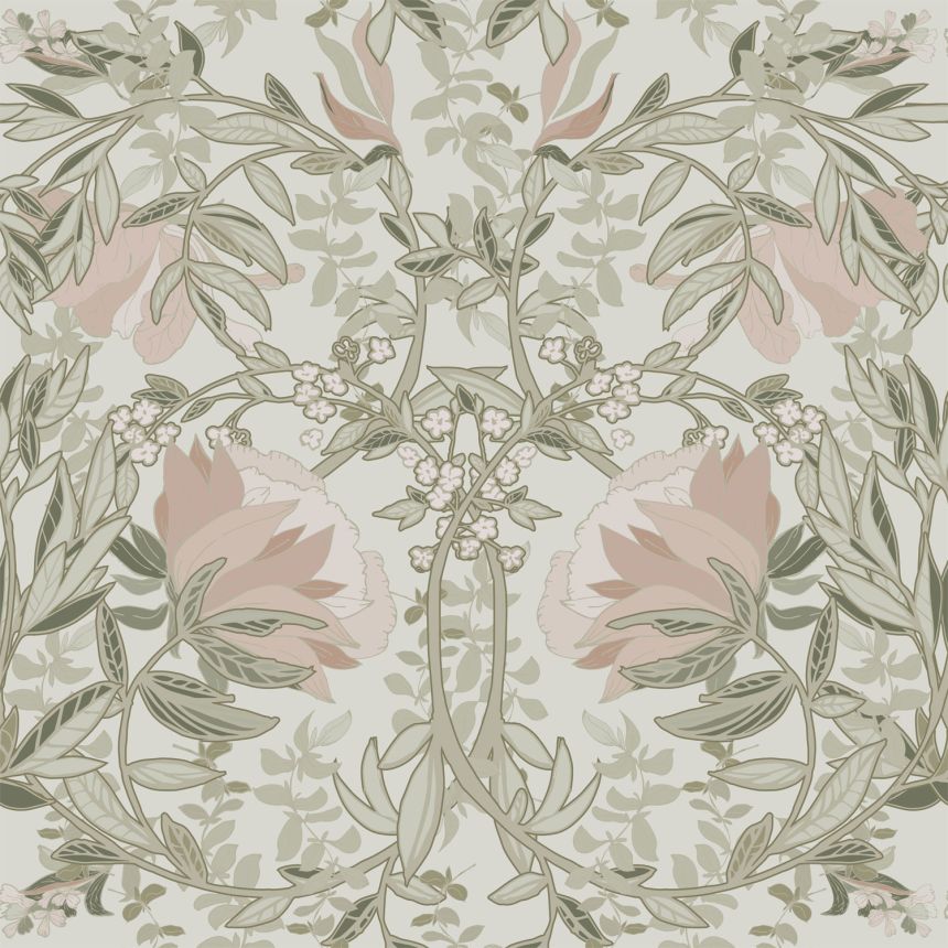 Jugendstil Blumentapete, 139418, Vintage Flowers, Esta Home