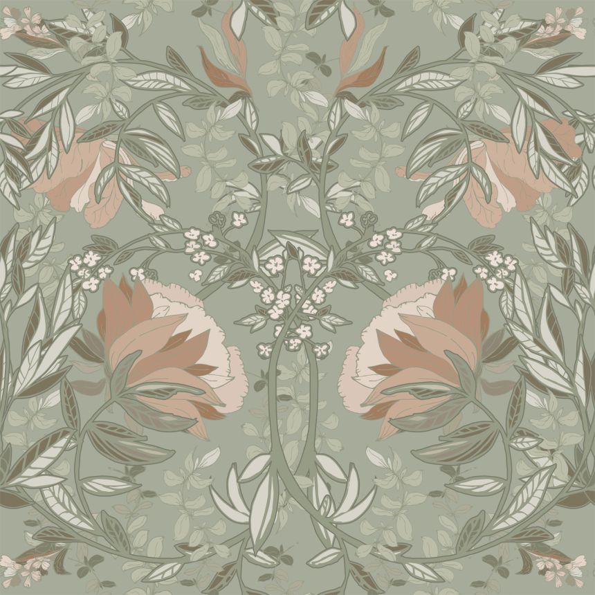 Jugendstil Blumentapete, 139419, Vintage Flowers, Esta Home