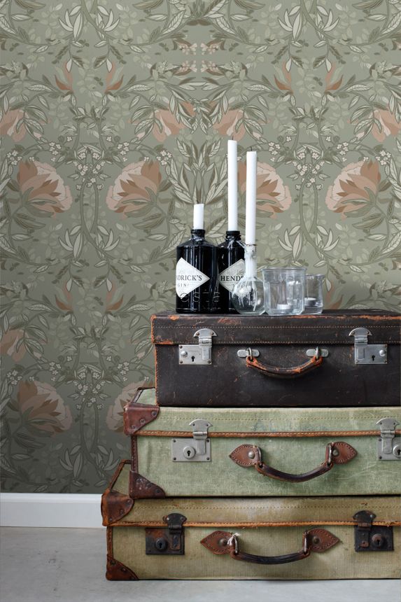 Jugendstil Blumentapete, 139419, Vintage Flowers, Esta Home