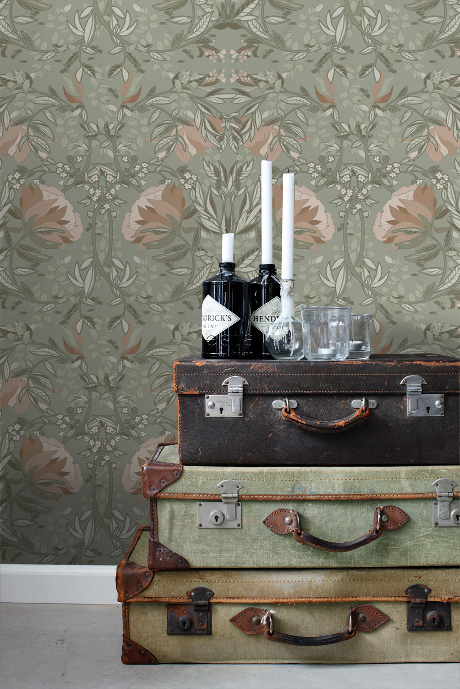 Jugendstil Blumentapete, 139419, Vintage Flowers, Esta Home