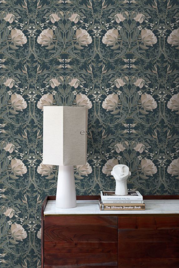 Jugendstil Blumentapete, 139421, Vintage Flowers, Esta Home