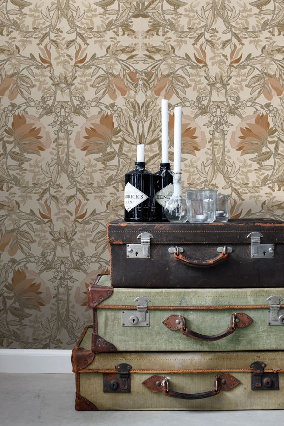 Jugendstil Blumentapete, 139459, Vintage Flowers, Esta Home