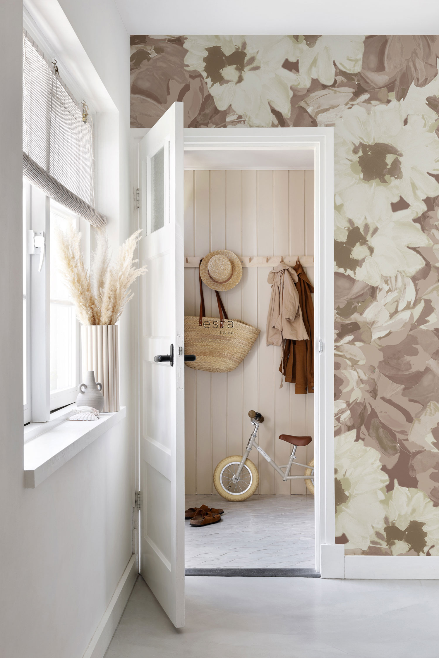 Florale Fototapete, 159209, Vintage Flowers, Esta Home