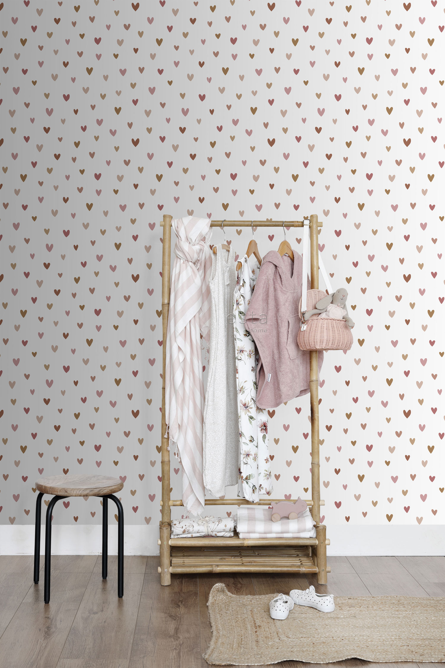 Vliestapete, Herzen, 139360, To the Moon and Back, Esta Home