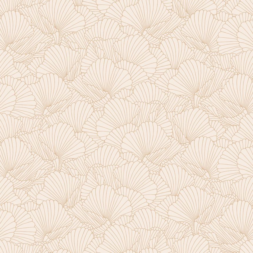 Beige Vliestapete, Blätter, 139491, To the Moon and Back, Esta Home