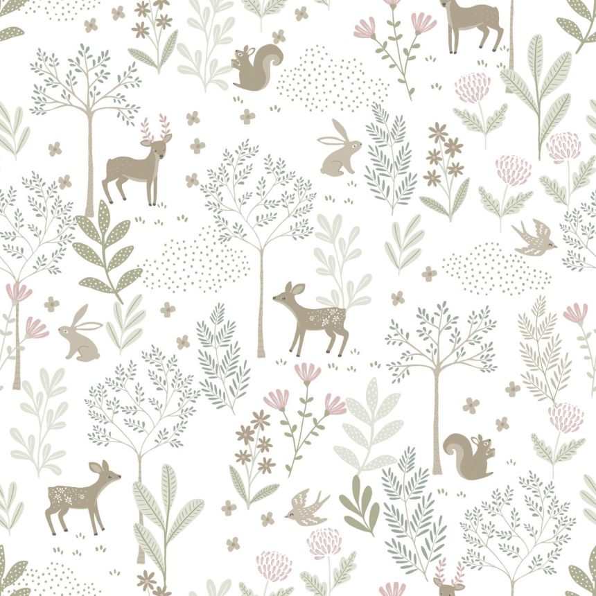 Kindertapete mit Tieren, 139519, To the Moon and Back, Esta Home