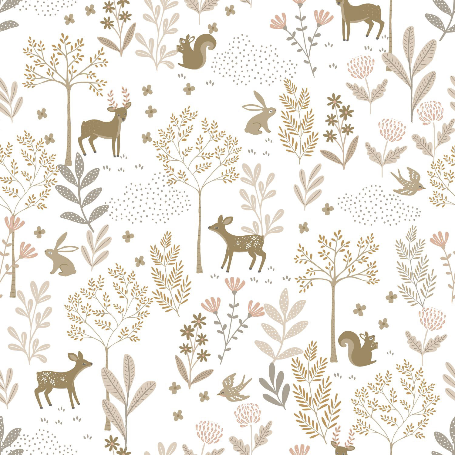 Kindertapete mit Tieren, 139521, To the Moon and Back, Esta Home