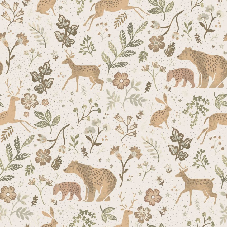 Kindertapete mit Tieren, 139525, To the Moon and Back, Esta Home