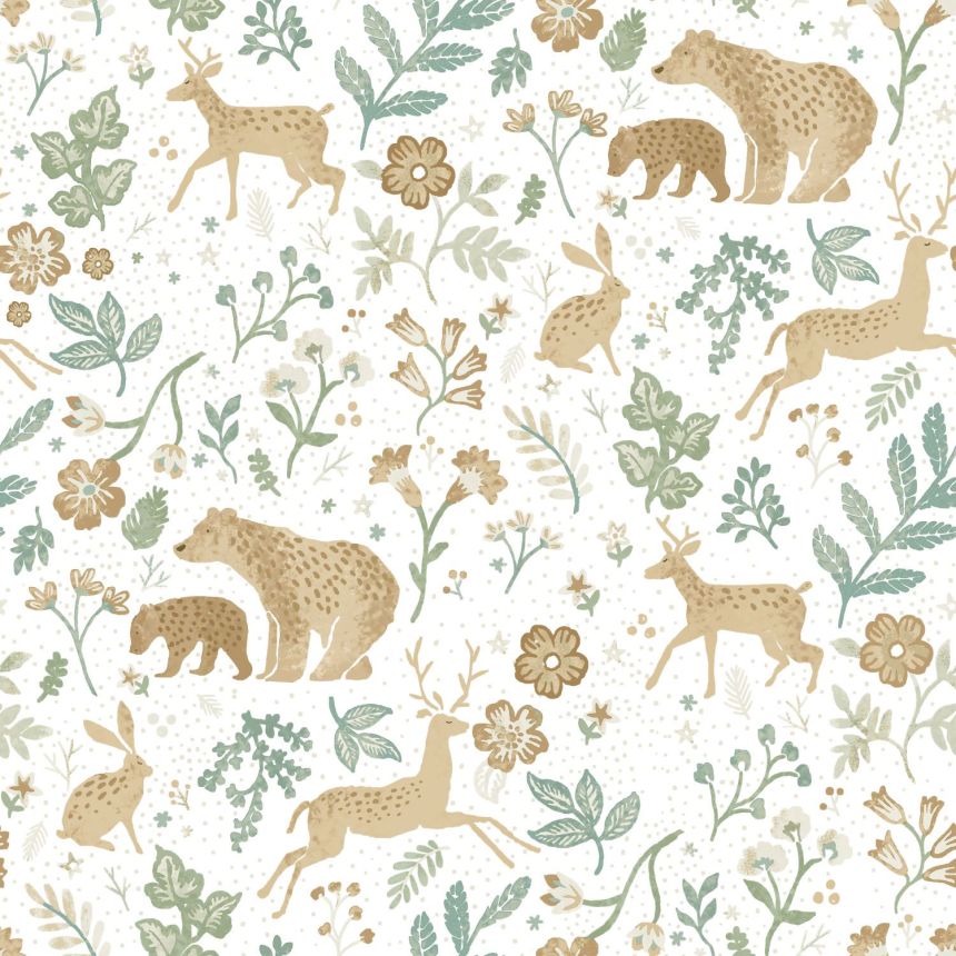 Kindertapete mit Tieren, 139586, To the Moon and Back, Esta Home