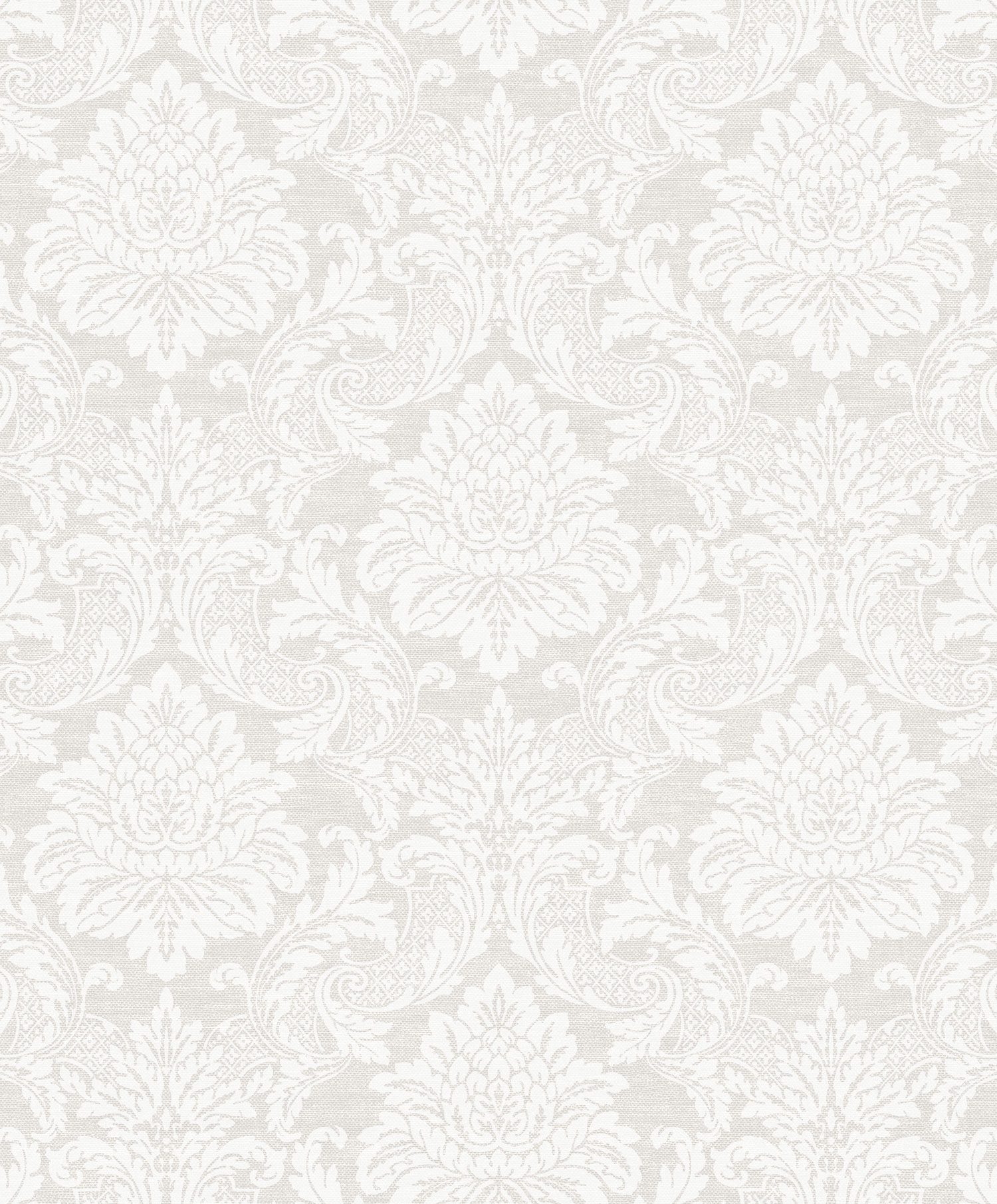 Cremefarbene Tapete mit Barockmuster, OTH002, Othello, Zoom by Masureel