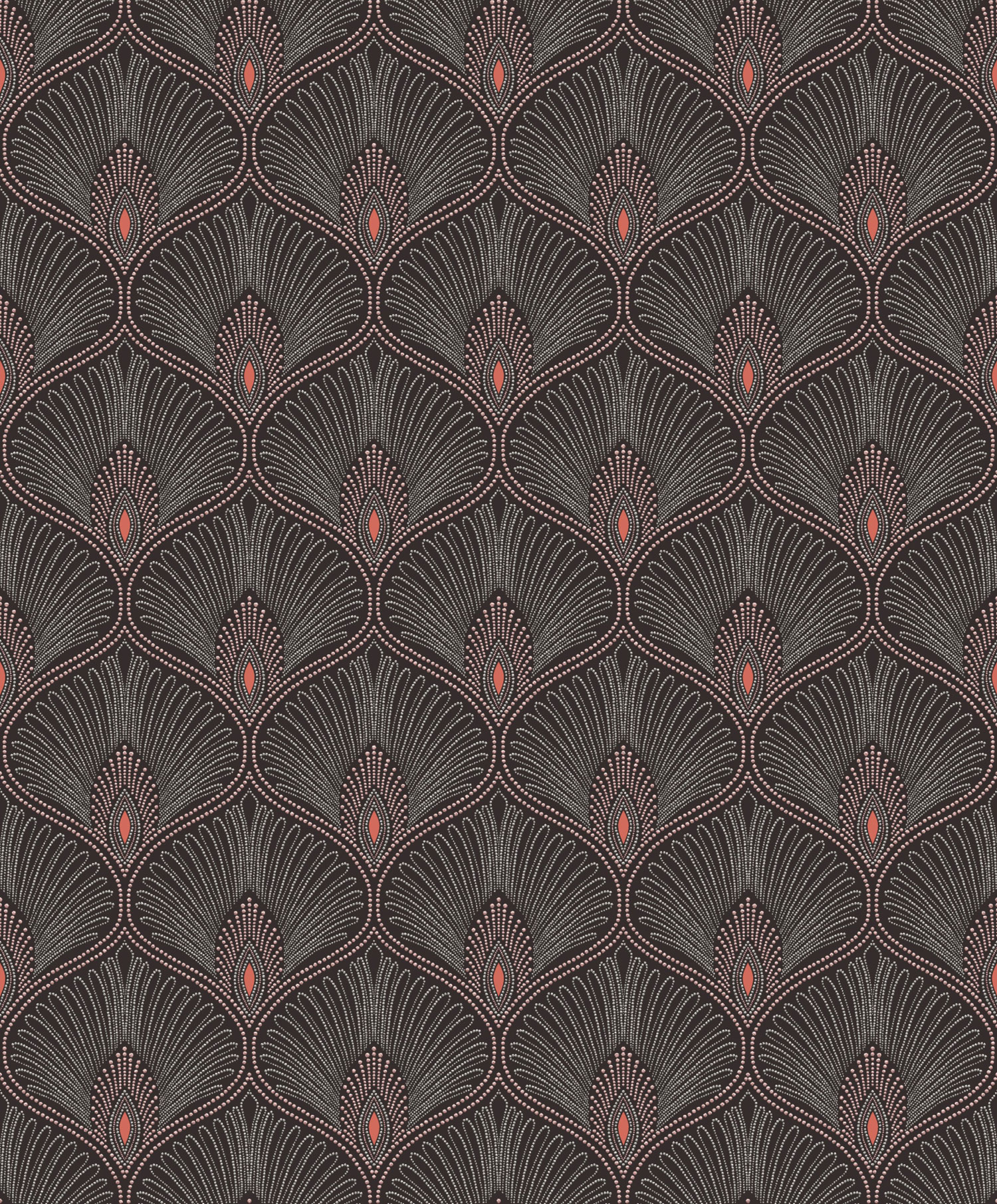 Schwarze und rosa Tapete, OTH204, Othello, Zoom by Masureel