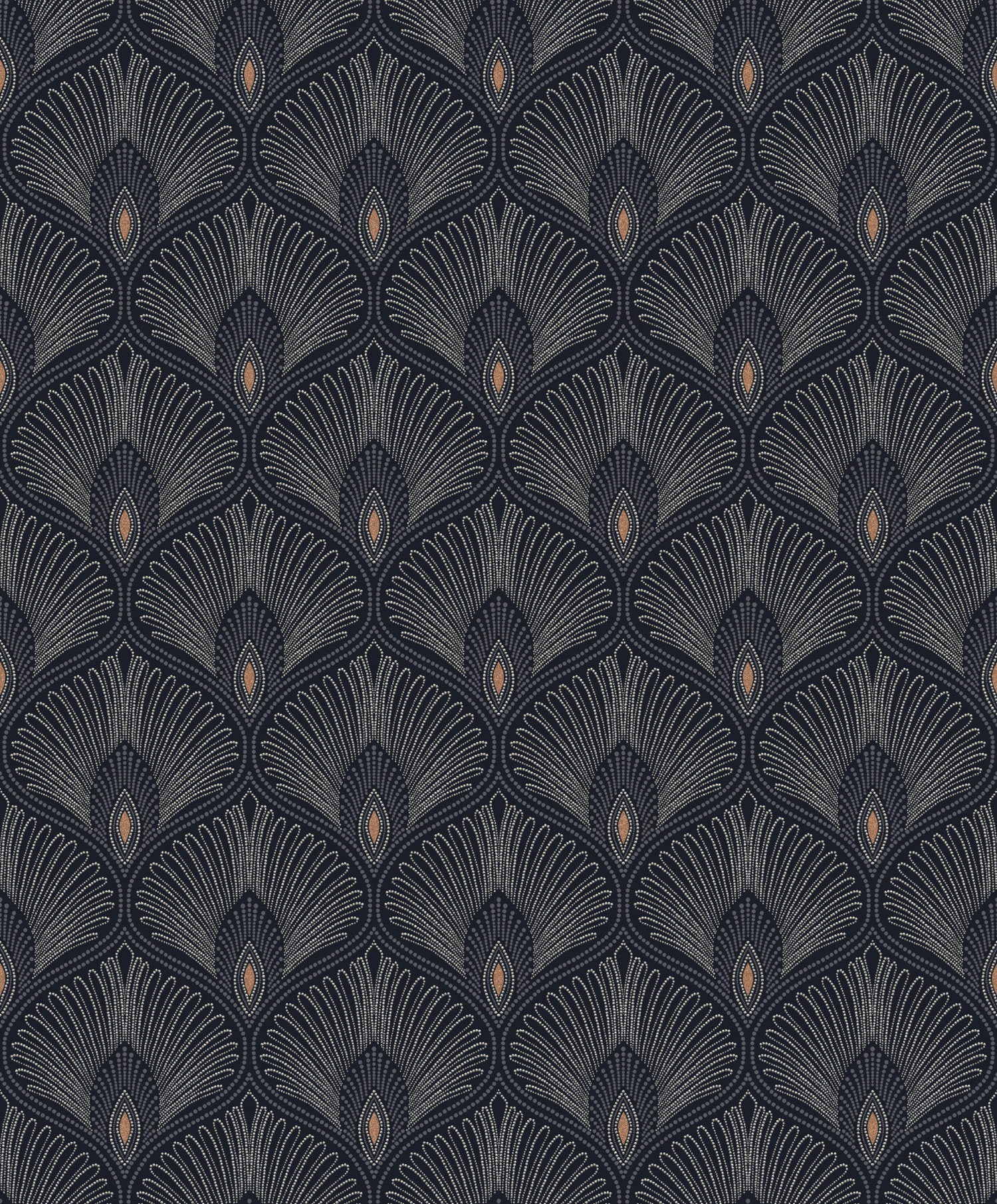 Blaue Barocktapete, OTH206, Othello, Zoom by Masureel