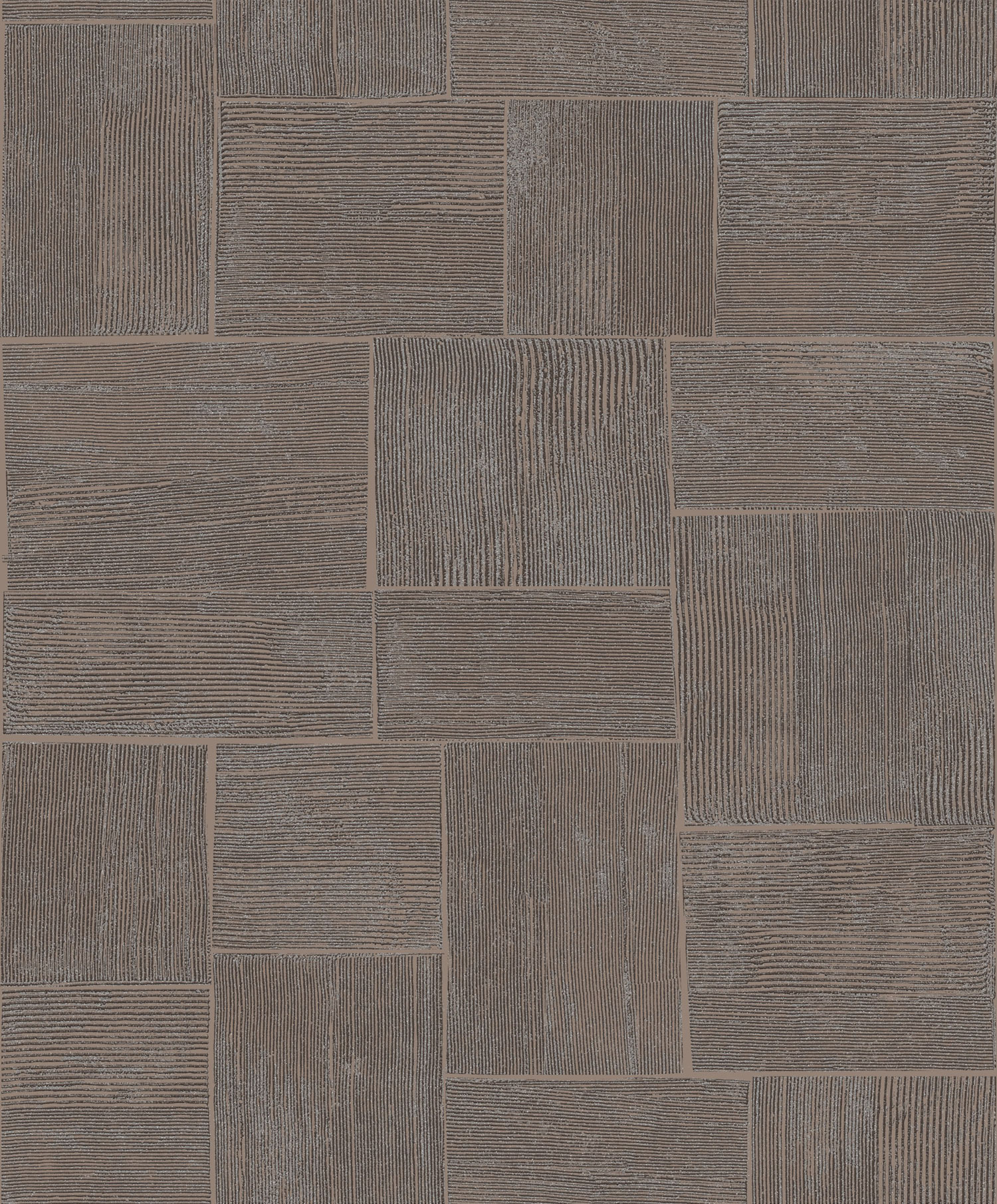 Graubraune geometrische Tapete, SPI302, Spirit of Nature, Khroma by Masureel