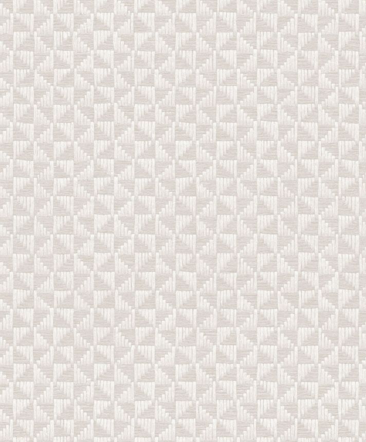Grau-beige geometrische Tapete, ZEN303, Zen, Zoom by Masureel