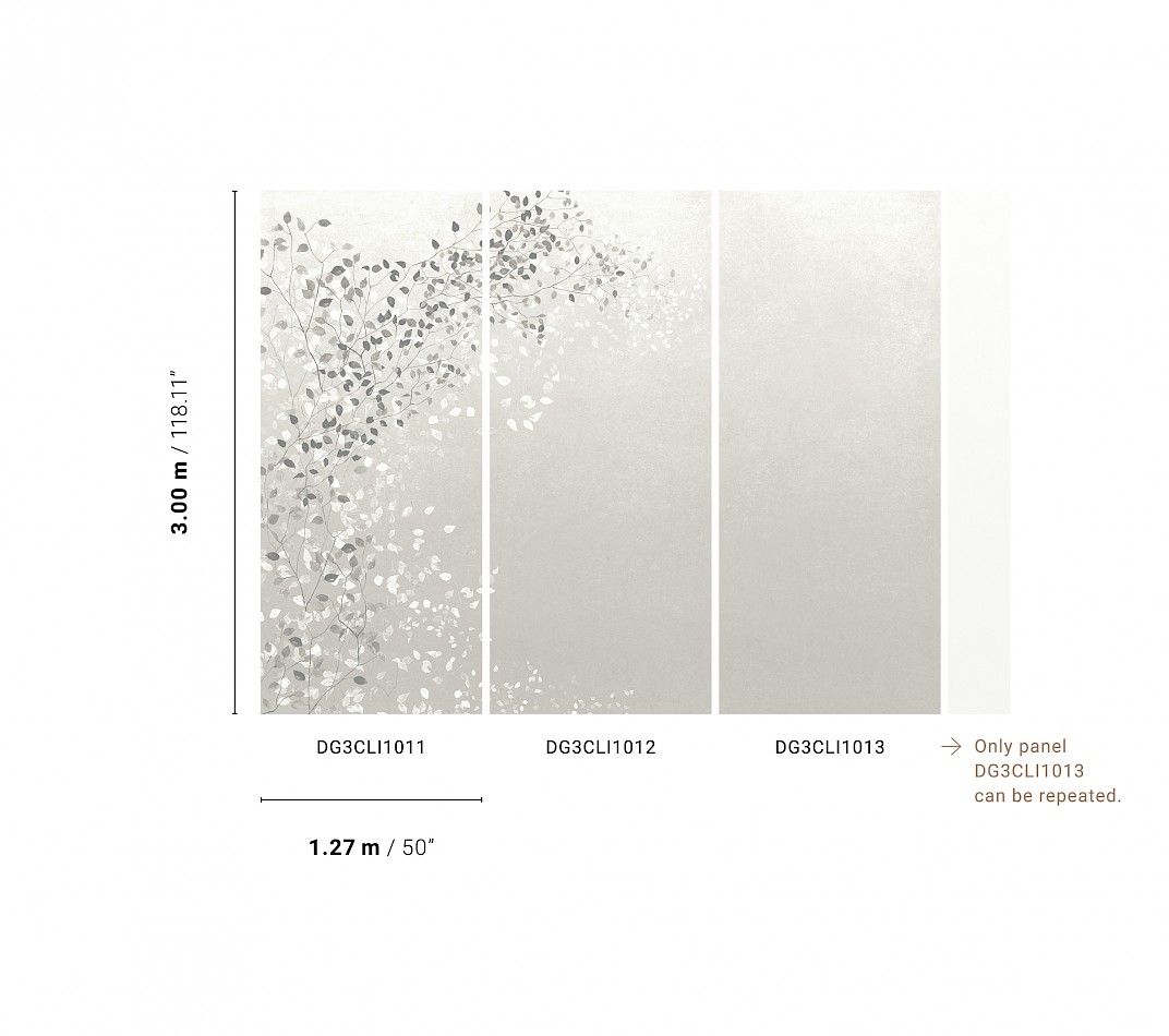 Fototapete, Zweige, Blätter,, DG3CLI1011, Wall Designs III, Khroma by Masureel