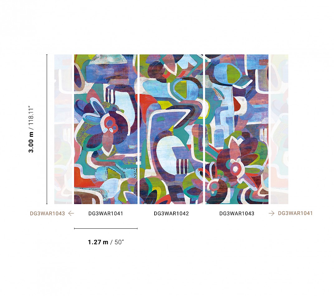 Grafische Fototapete, DG3WAR1041, Wall Designs III, Khroma by Masureel