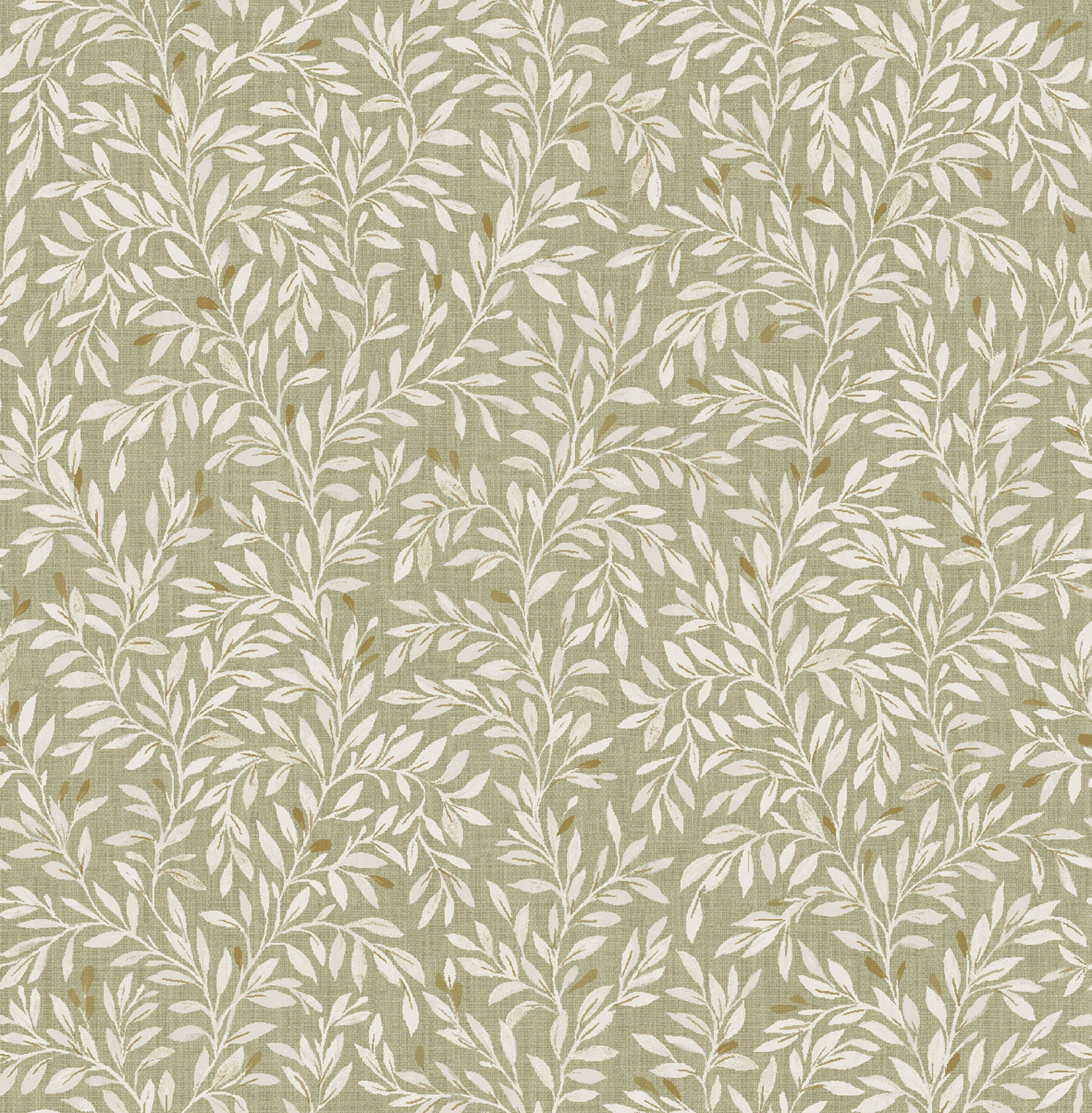 Grüne Tapete mit Zweigen, Blättern, 118261, Next