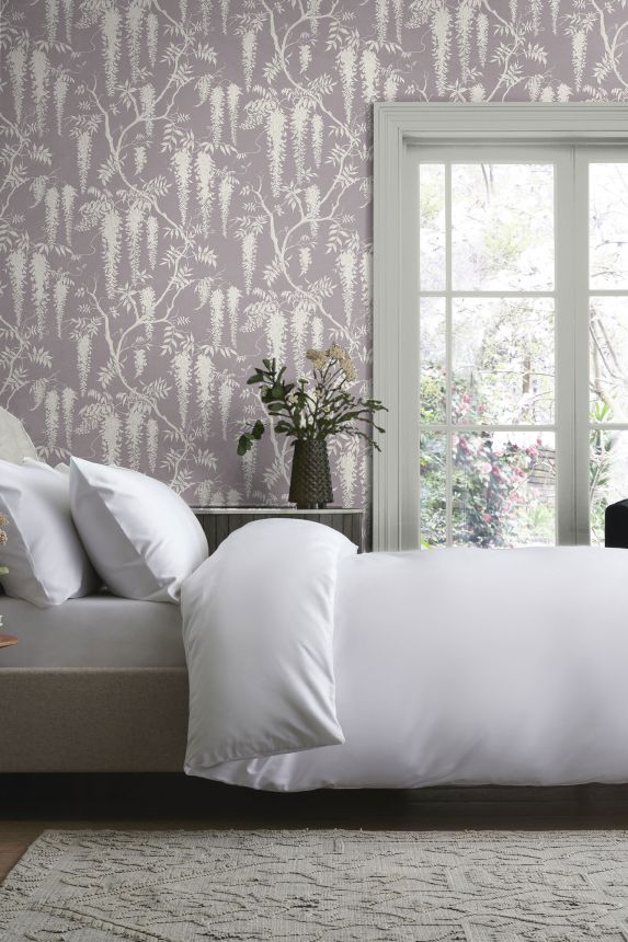 Lila Blumentapete, 118253, Next