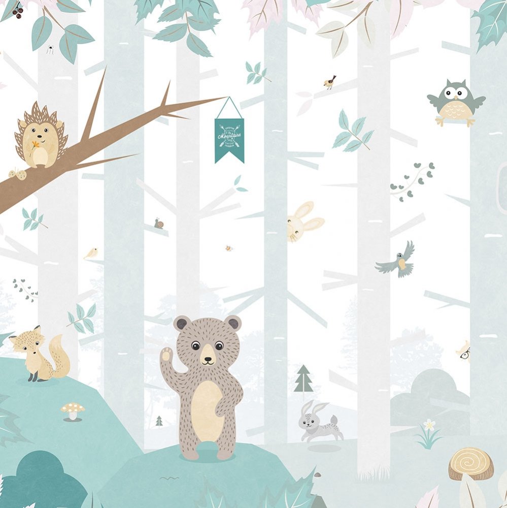 Fototapete für Kinderzimmer 30810b, 279 x 280 cm, Smalltalk, BN International