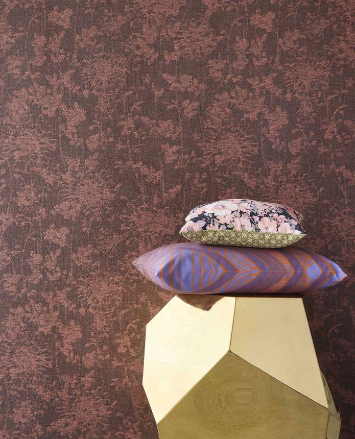 Luxuriöse bordeauxrote Blumentapete, 333423, Emerald, Eijffinger