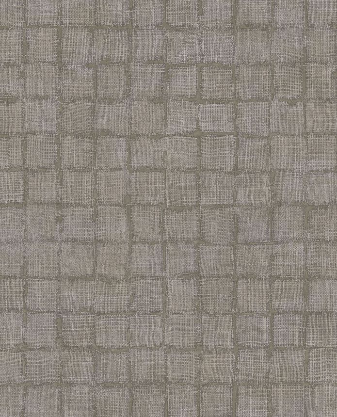 Braungraue Tapete, Stoffimitat, 333452, Emerald, Eijffinger