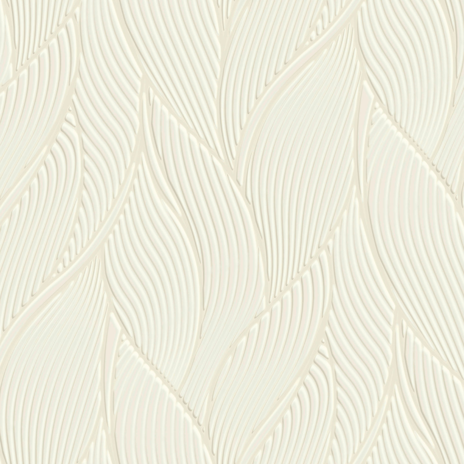 Cremefarbene Luxustapete, Blätter, Z18906, Trussardi 7, Zambaiti Parati