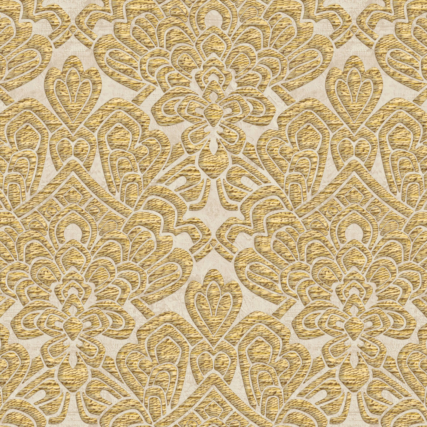 Luxuriöse goldbeige Barocktapete, Z18931, Trussardi 7, Zambaiti Parati