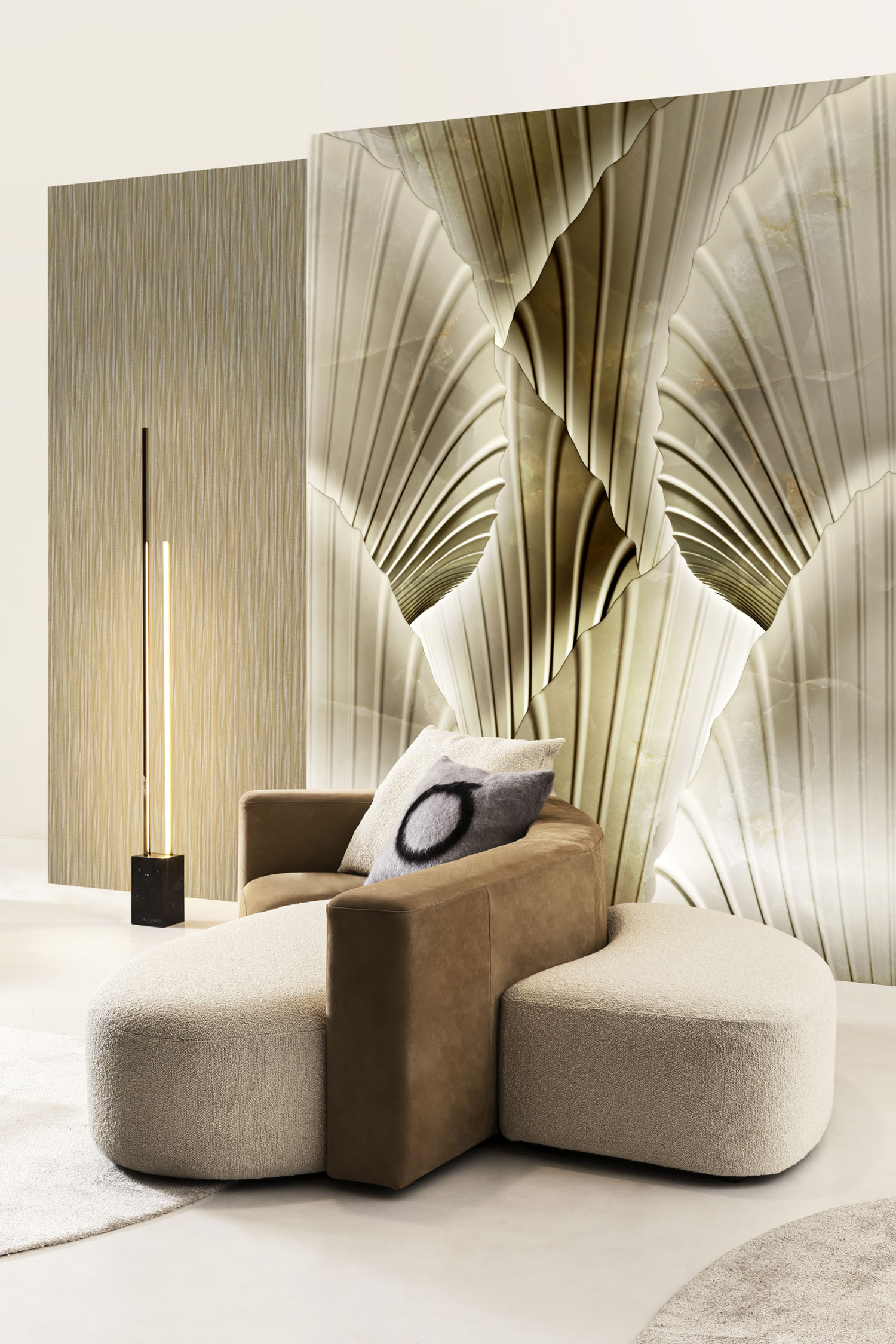 Luxuriöse Fototapete mit Blättern, Z18972, Trussardi 7, Zambaiti Parati