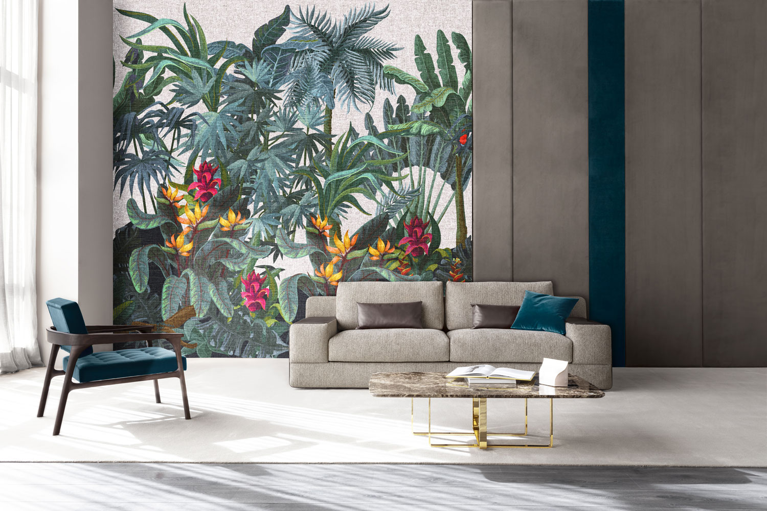 Luxuriöse Fototapete, Tropenwald, Z18973, Trussardi 7, Zambaiti Parati