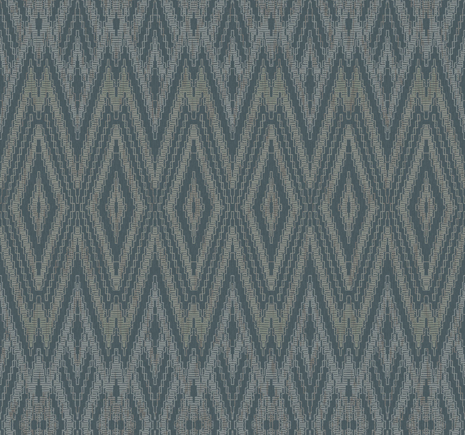 Blaue geometrische Vliestapete, EV3915, Candice Olson Casual Elegance, York