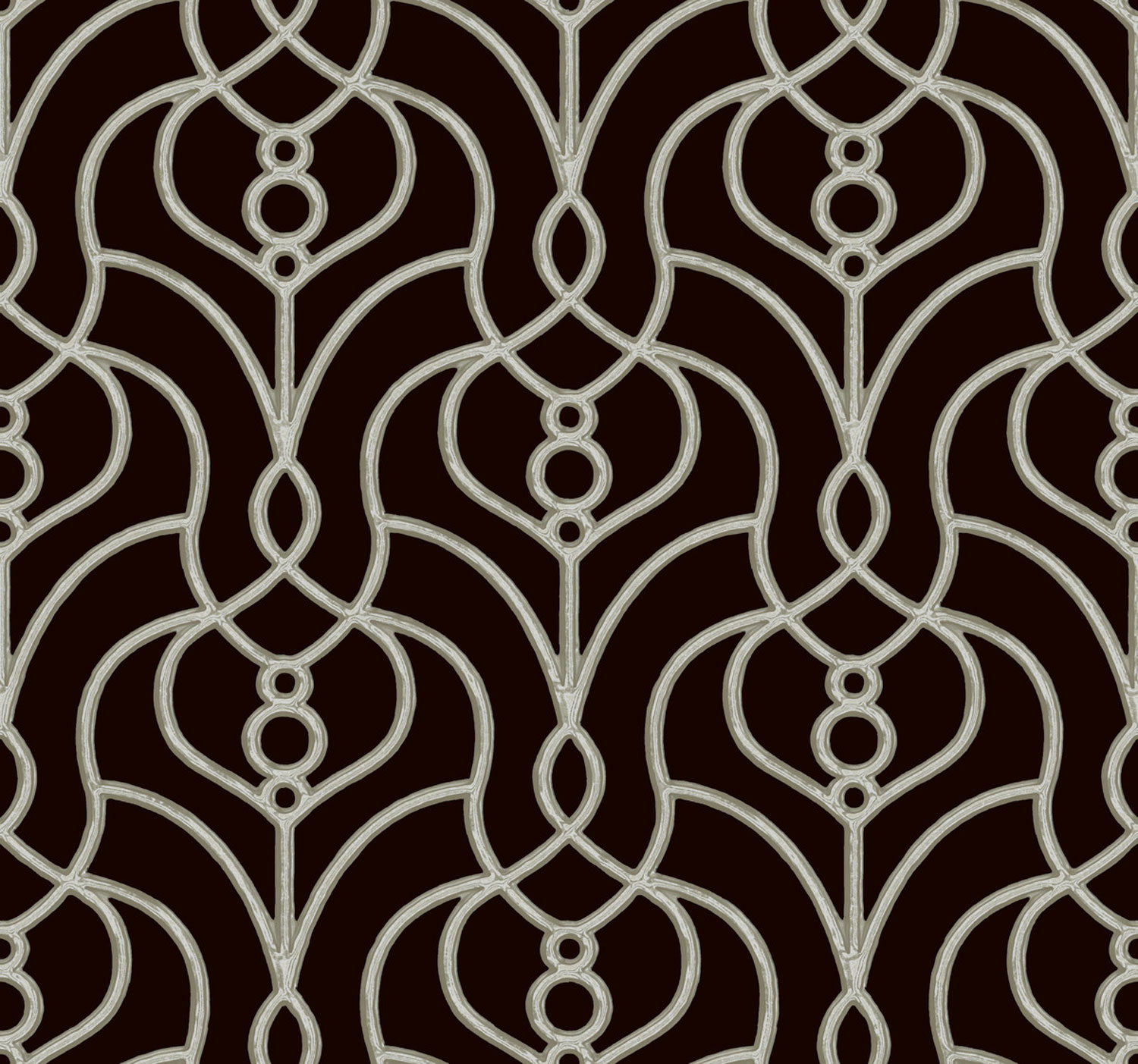 Schwarze Barocktapete, EV3945, Candice Olson Casual Elegance, York