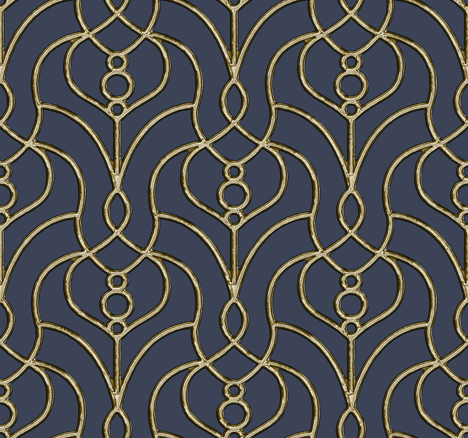 Blaue Barocktapete, EV3946, Candice Olson Casual Elegance, York