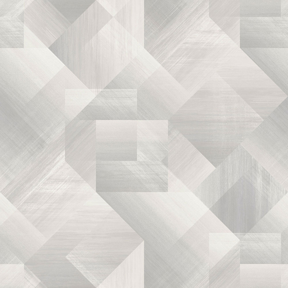Grau-beige Tapete mit geometrischen Mustern, UR3222, Universe 4, Grandeco