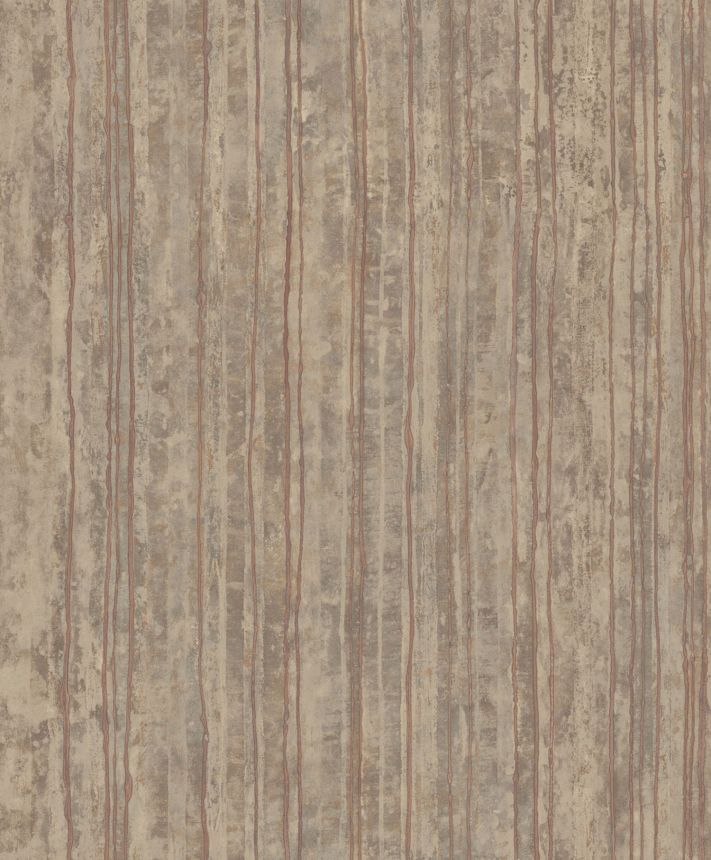 Bronze gestreifte Luxustapete, 57725, Aurum II, Limonta