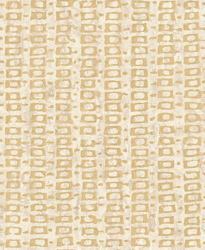 Beige Luxustapete mit geometrischen Mustern, 58702, Aurum II, Limonta