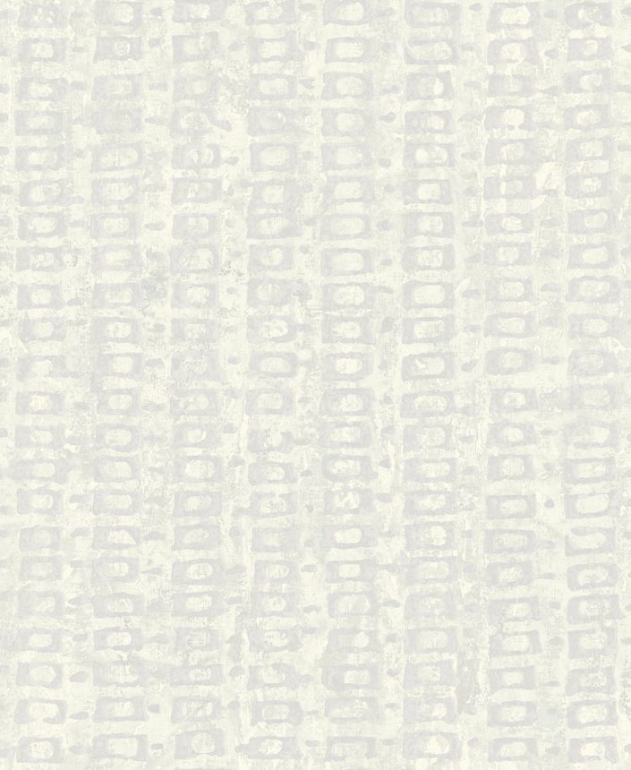 Weiße Luxustapete mit geometrischen Mustern, 58711, Aurum II, Limonta