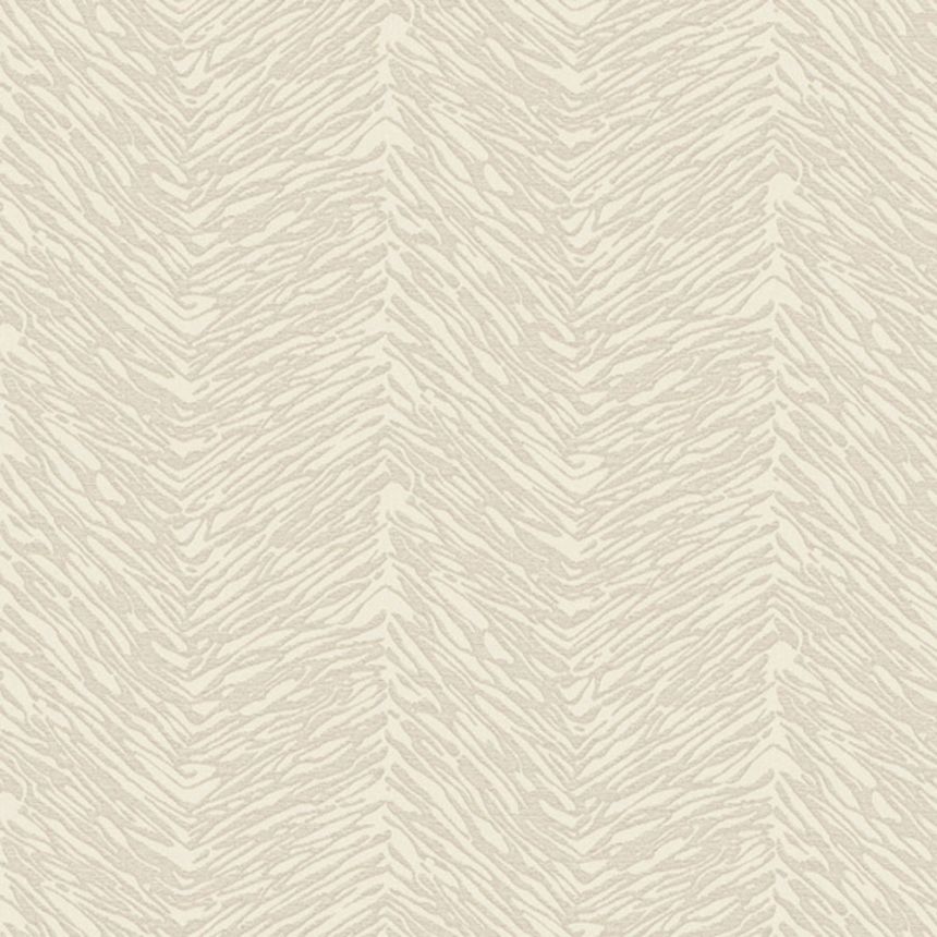 Grau-cremefarbene Vliestapete 07702, Makalle II, Limonta