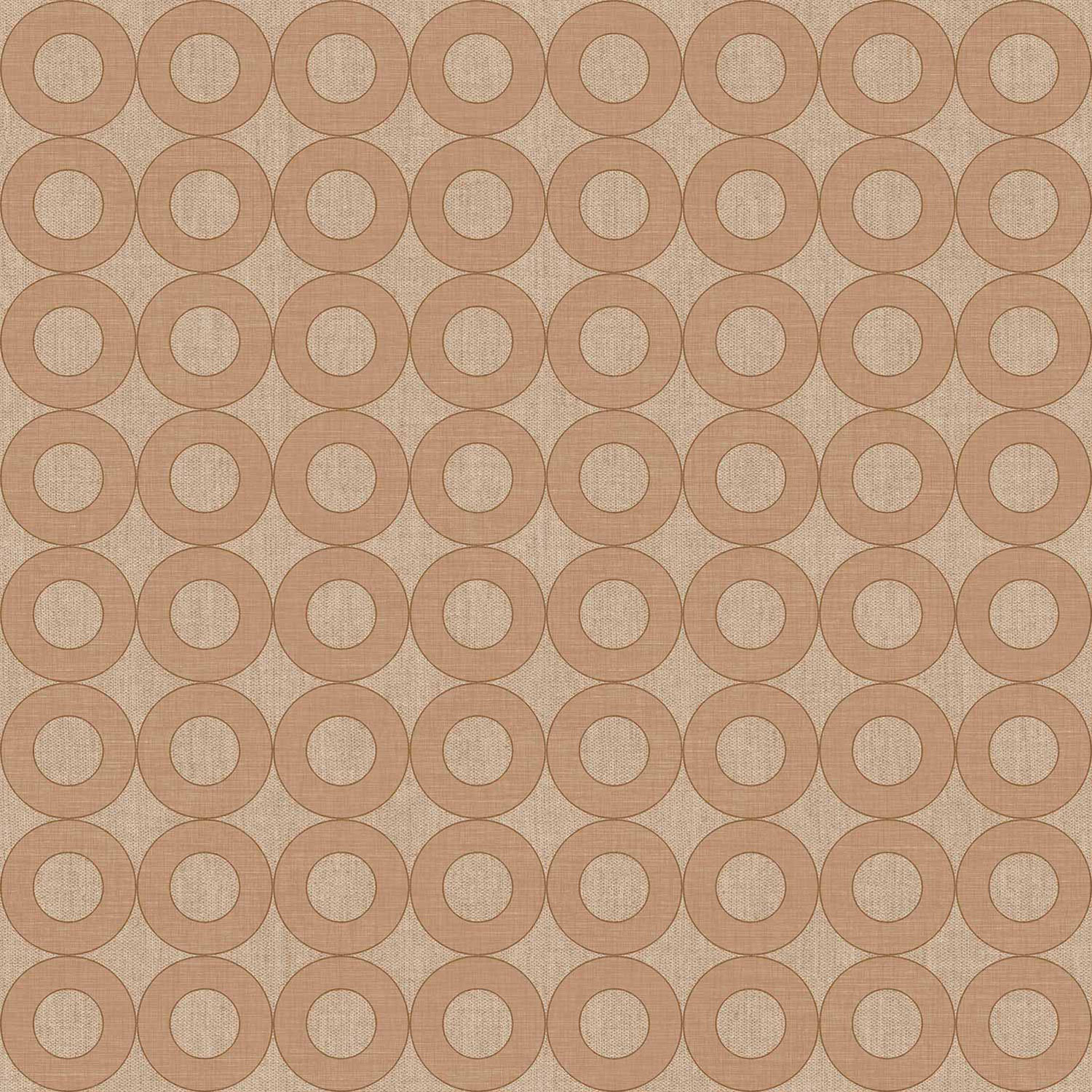Hellbraune Vliestapete mit Kreisen, 30168, Energie, Cristiana Masi by Parato