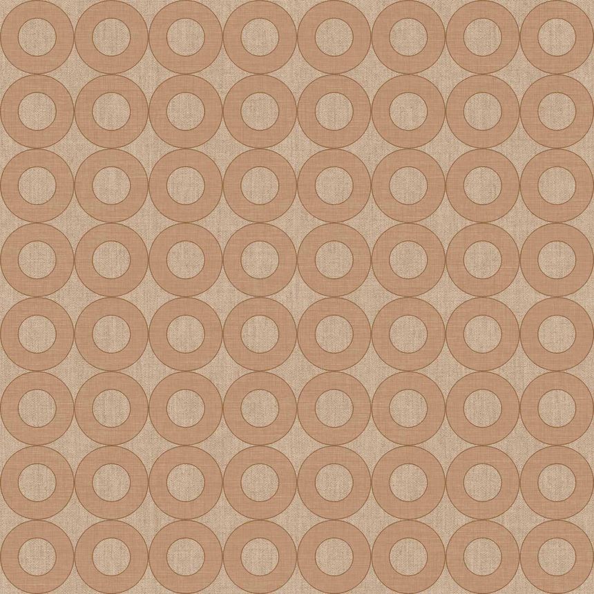 Hellbraune Vliestapete mit Kreisen, 30168, Energie, Cristiana Masi by Parato